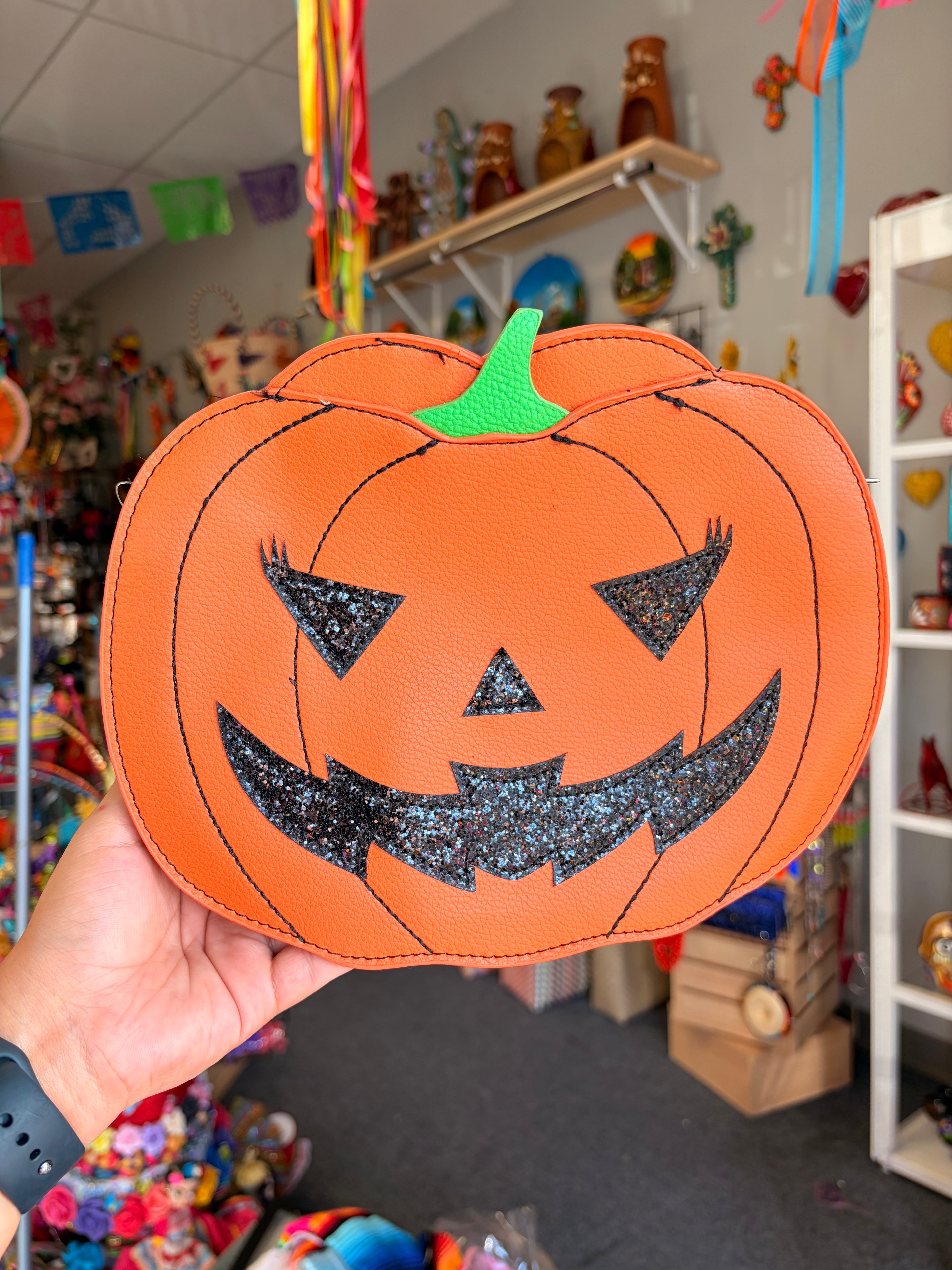 Double Sided pumpkin crossbody