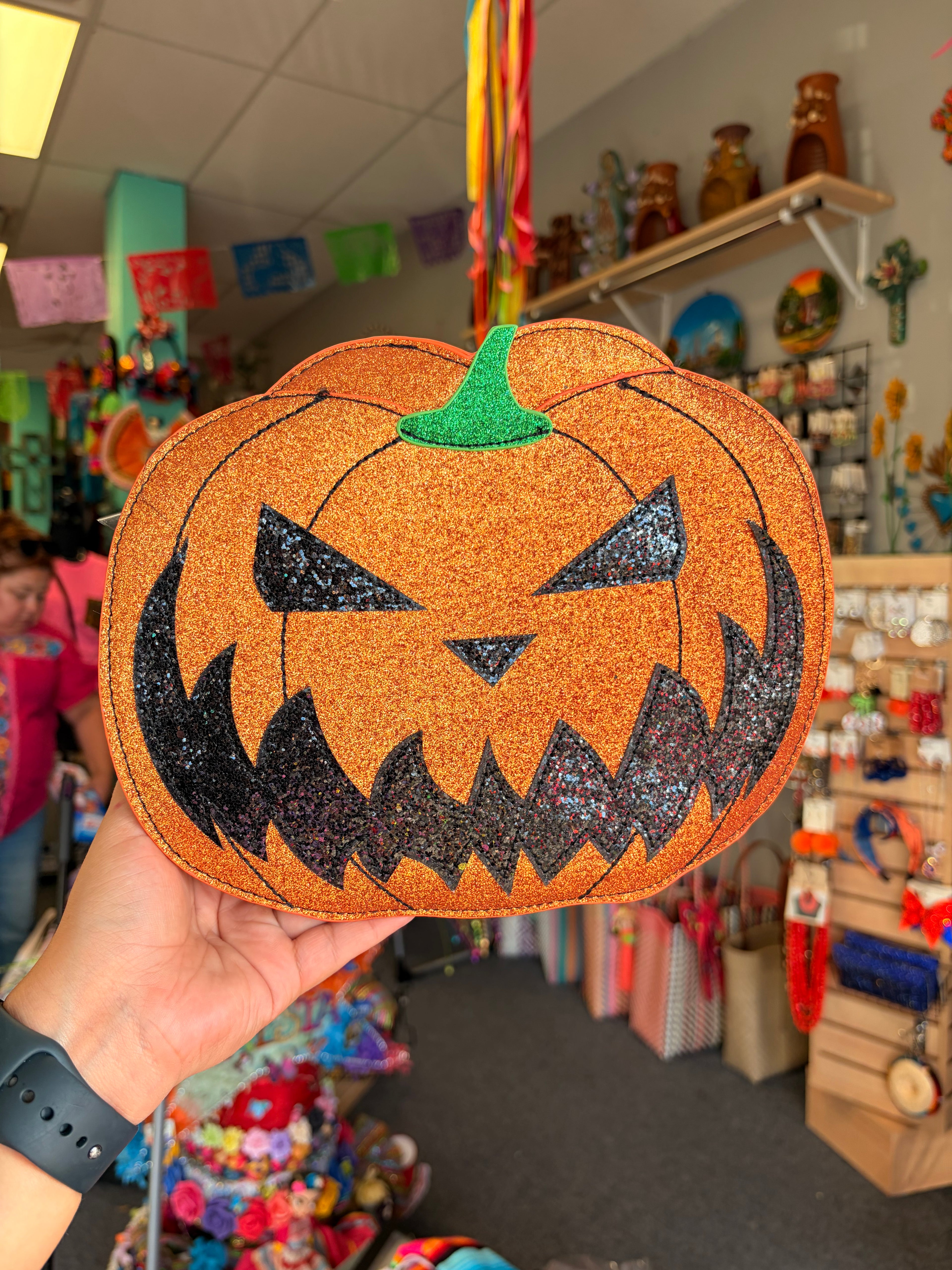 Double Sided pumpkin crossbody