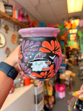 Purple rimmed ghostie mug