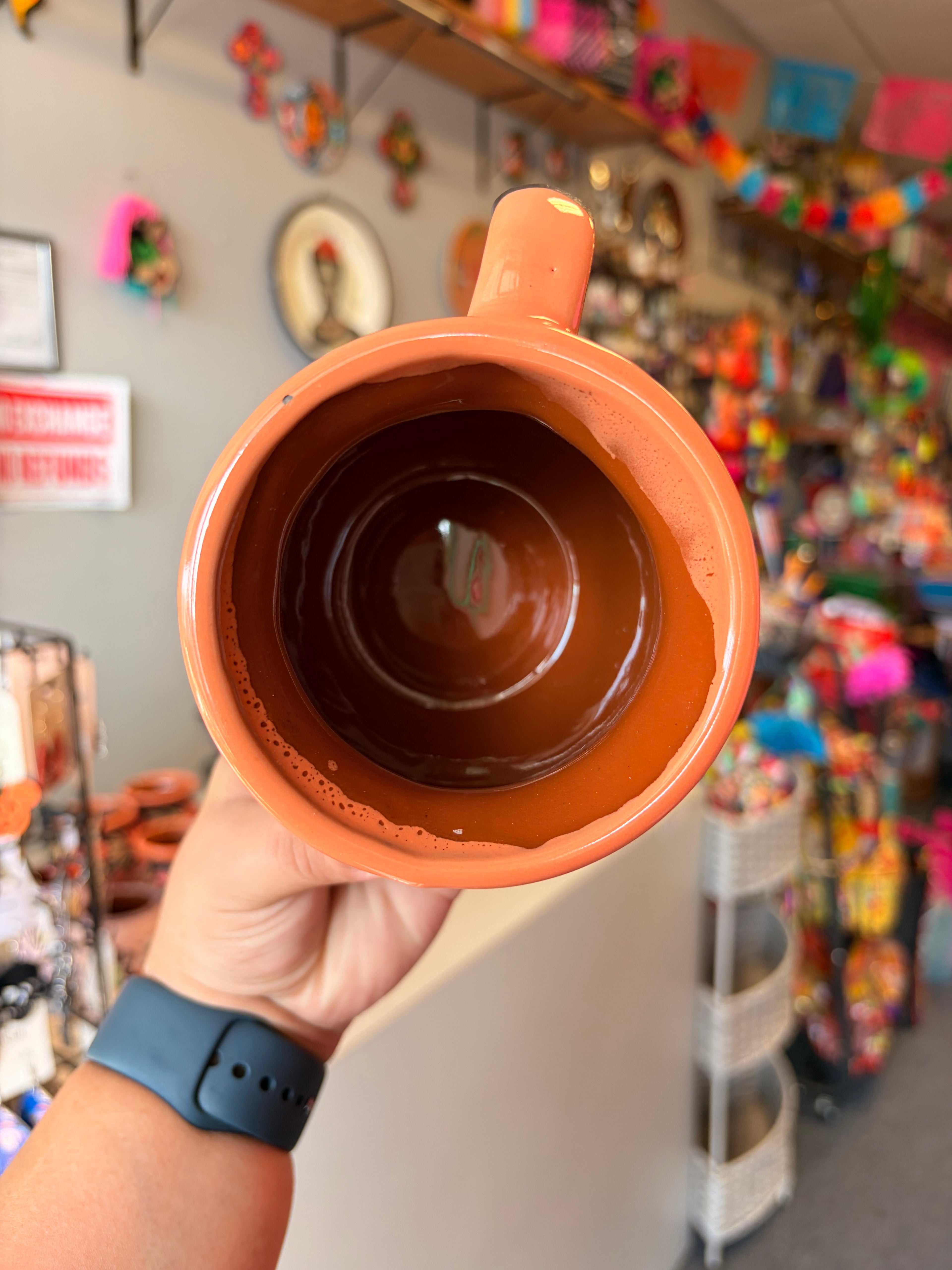 Orange Rimmed Black Cat/Pumpkin Mug