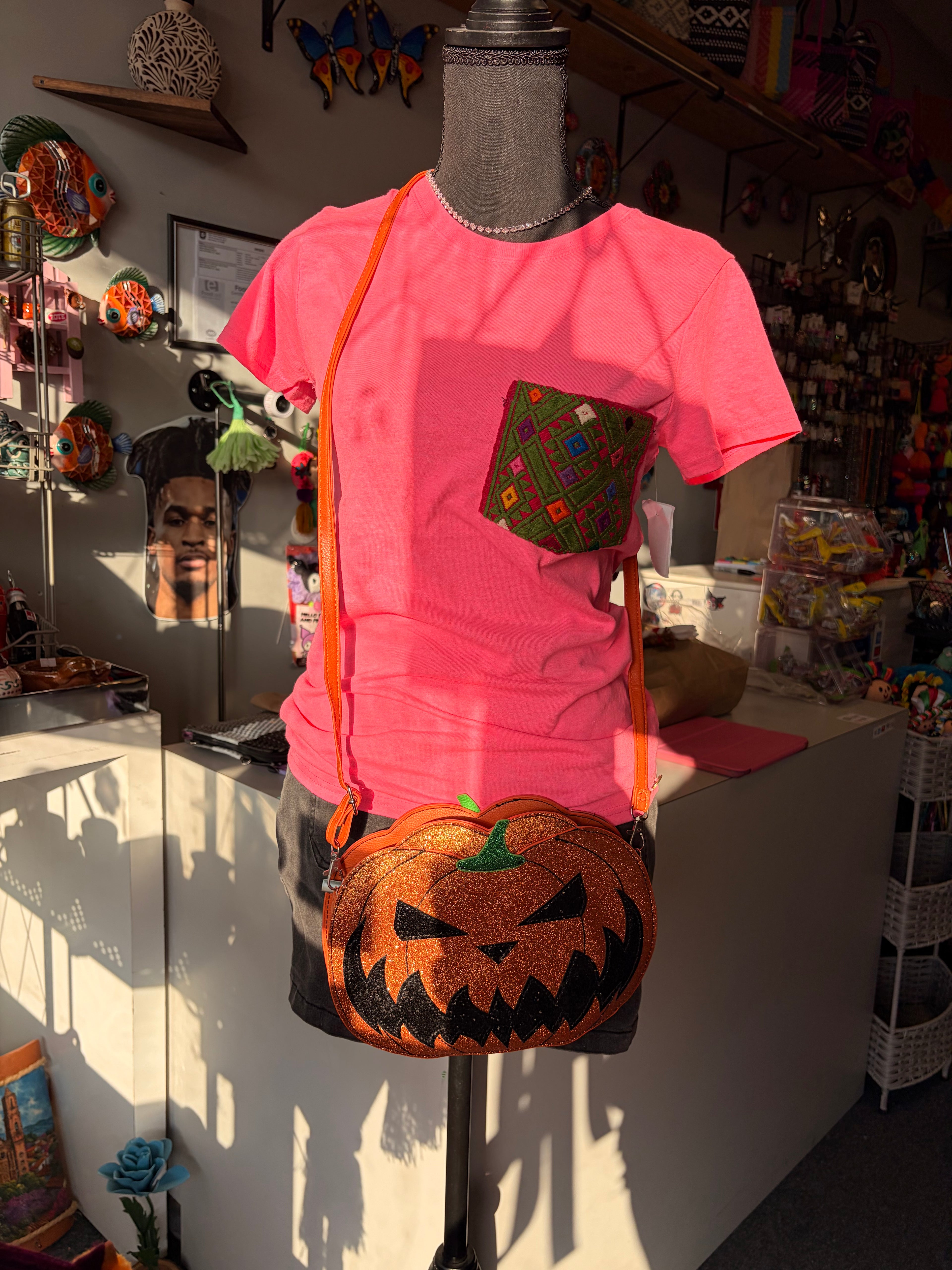 Double Sided pumpkin crossbody