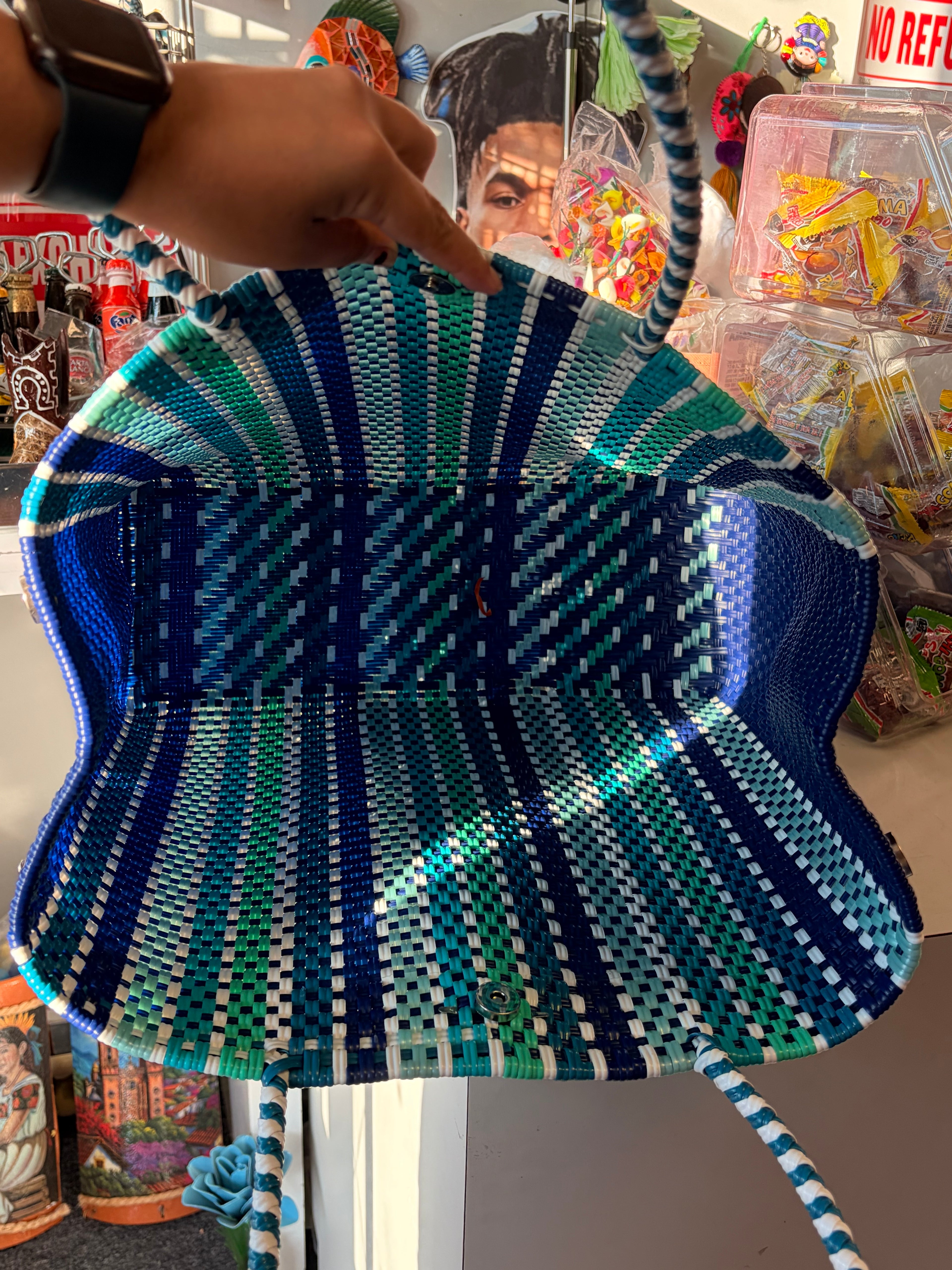 Multi Blue XL Tote