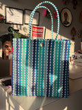 Multi Blue XL Tote