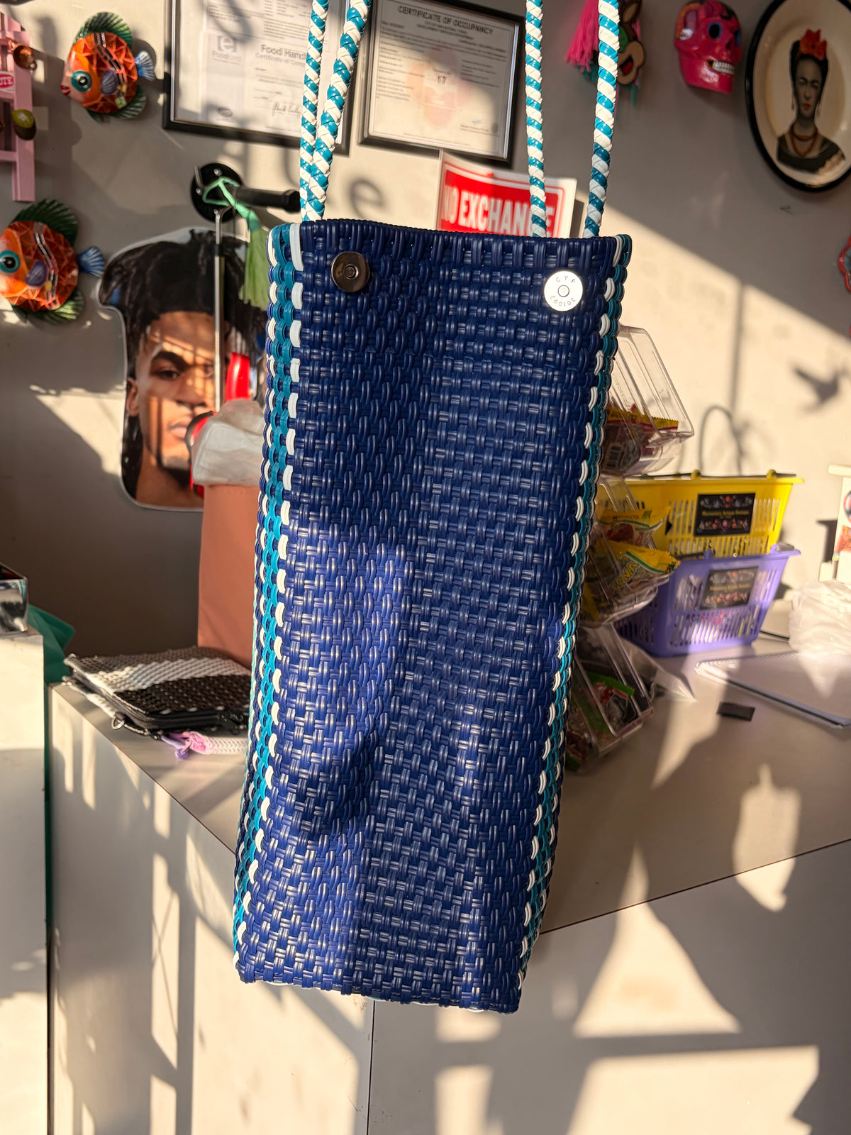 Multi Blue XL Tote