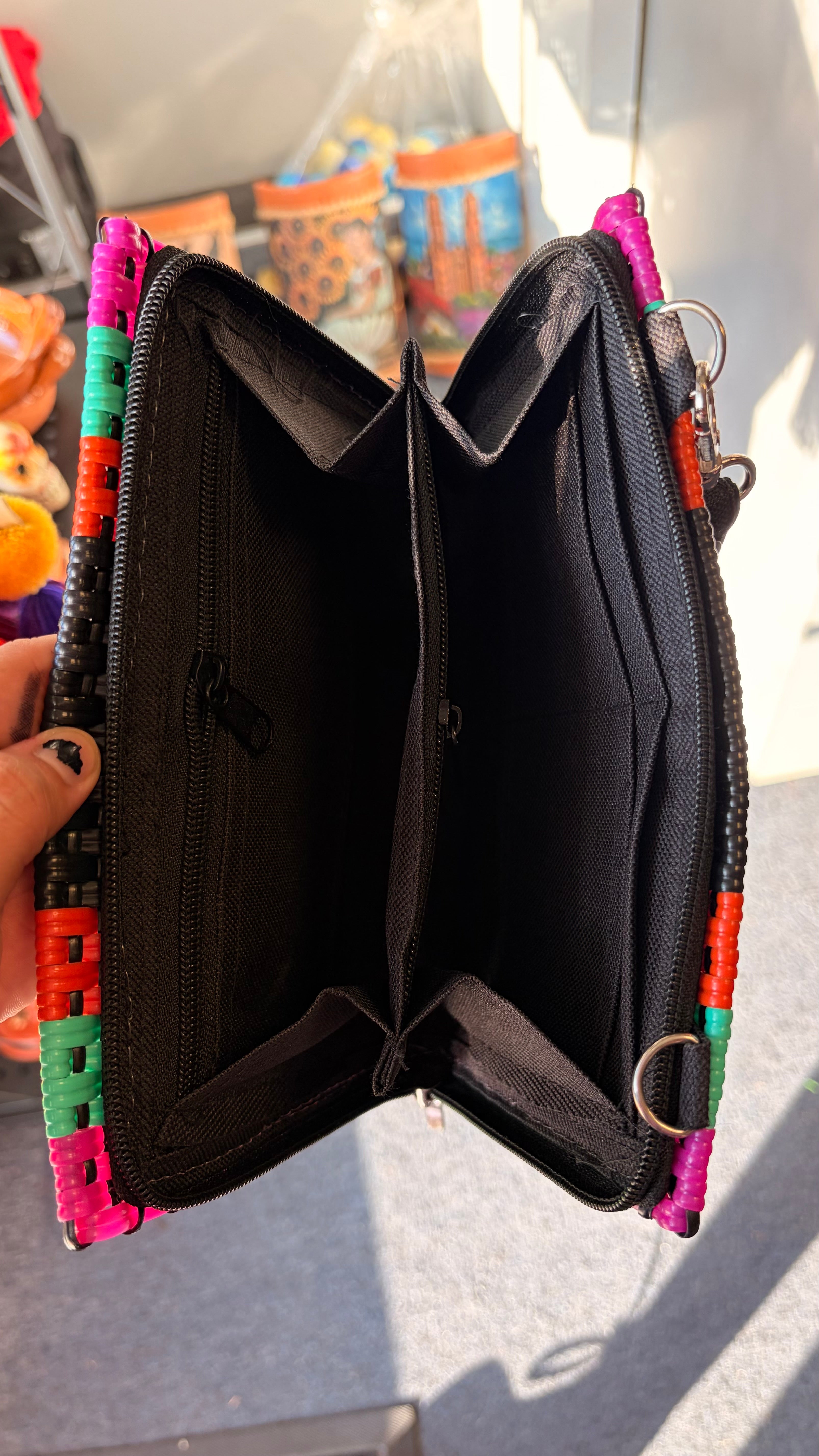 Retro colored Crossbody/Wristlet