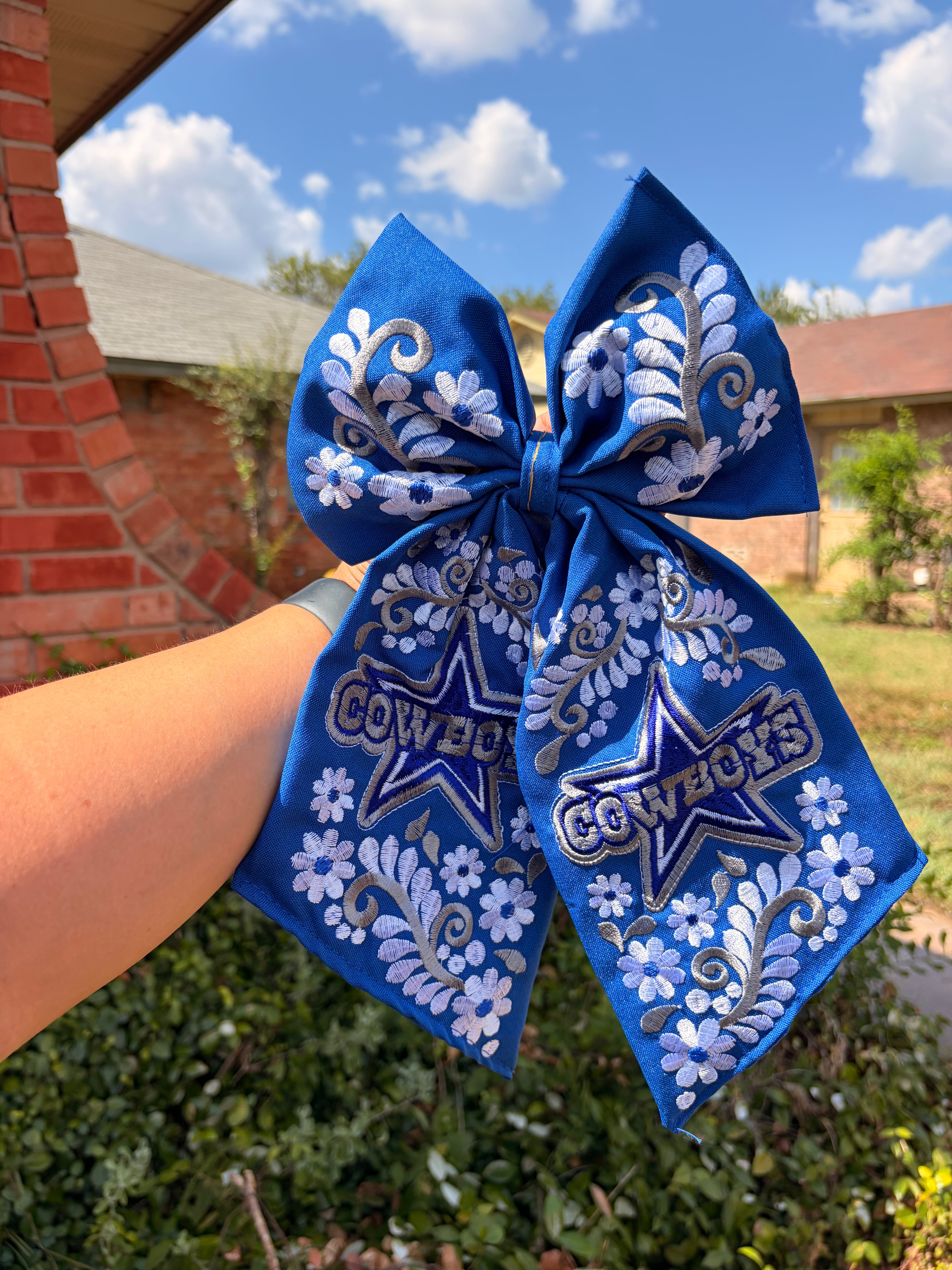 Cowboys Blue Jumbo Bow